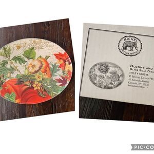 Blooms and Bees Glass Art Soap Dish (Floral)